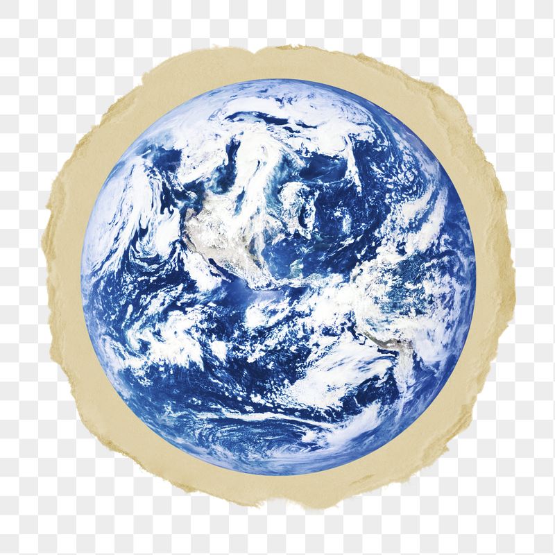 Globe surface png ripped paper | Free PNG - rawpixel