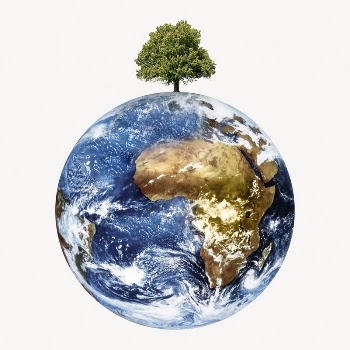 Globe surface sticker, environment image | Free PSD - rawpixel