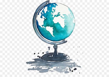 Globe Watercolor painting Drawing Art - globe 
