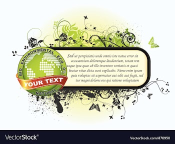 Globe with grunge vector image