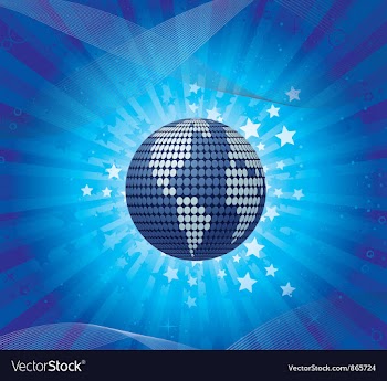 Globe with waves vector image