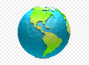 Globe World Animation Cartoon - Blue Earth 