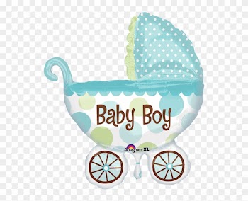 Globo Metalico 28 Baby Boy Carriola - Baby Boy Balloon