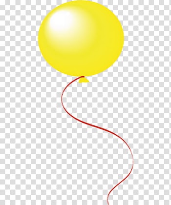 Globos, yellow balloon illustration transparent background PNG clipart