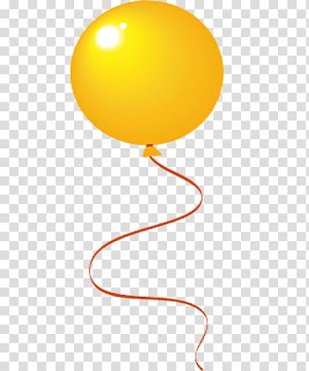 Globos, yellow balloon transparent background PNG clipart