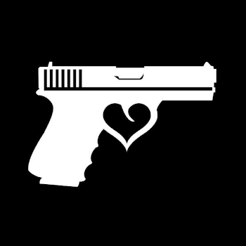 Glock Heart Vinyl Sticker Decal arms nra gun handgun bear right ...