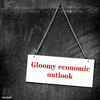Gloomy economic outlook during COVID-19 background | Free  photo - 2327935