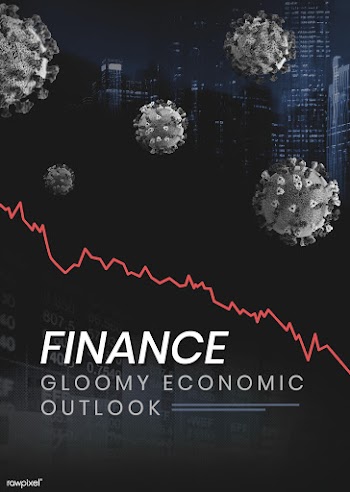 Gloomy economic outlook social template  | Free  illustration - 2313461