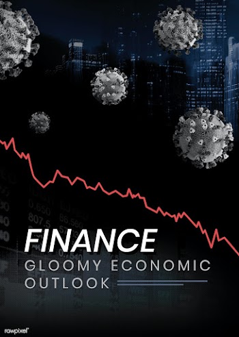 Gloomy economic outlook social template vector | Free  vector - 2313464