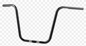 Gloss Black 14" Bobber Ape Hanger 1" Handlebars - Bicycle Frame