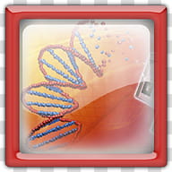 Gloss Dock Icons, Adobe_Framemaker, red frame transparent background PNG clipart
