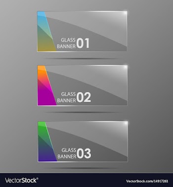 glossy banners