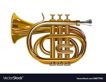 glossy baritone isolated on white background eps