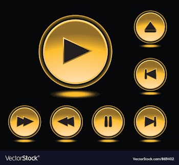 Glossy buttons set vector image