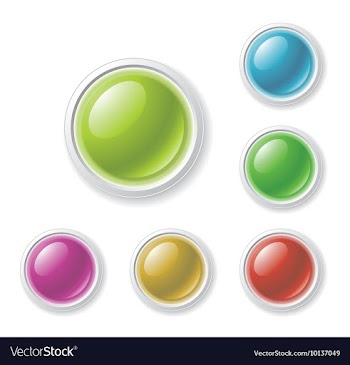 Glossy buttons vector image