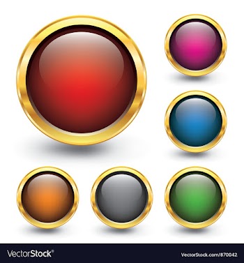 Glossy buttons vector image