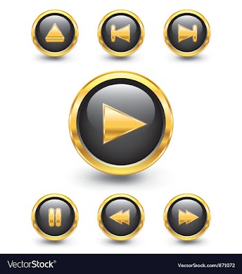 Glossy buttons vector image