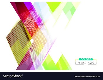 Glossy colors shape on a white vector image