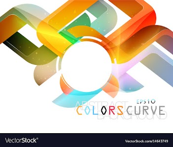 Glossy curve colors concepts vector image