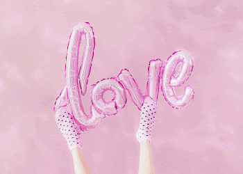 Glossy love balloon background, pink | Free Photo - rawpixel