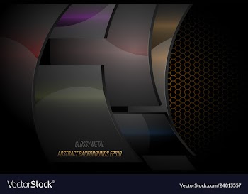 Glossy metal vector image