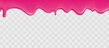 Glossy pink slime border Free Vector