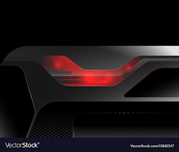 Glossy red lighting vector image
