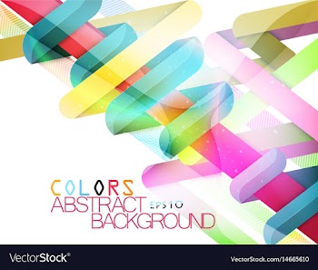 Glossy shape colors modern style vector image