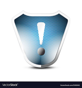 Glossy shield vector image