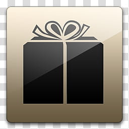 Glossy Standard  , black gift transparent background PNG clipart