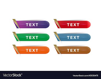 glossy web buttons set in different colors