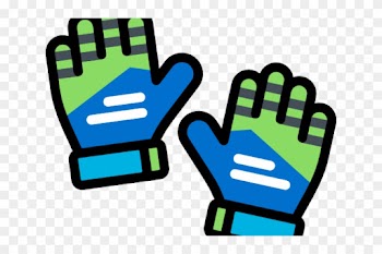 Glove Clipart Goalie Glove - Soccer Goalie Player Clipart
