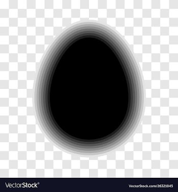 Glowing black egg vector image