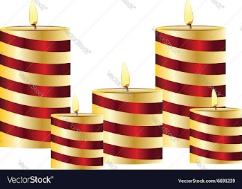 Glowing Candles Set vector image