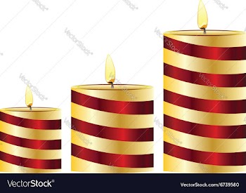 Glowing Candles Set2 vector image