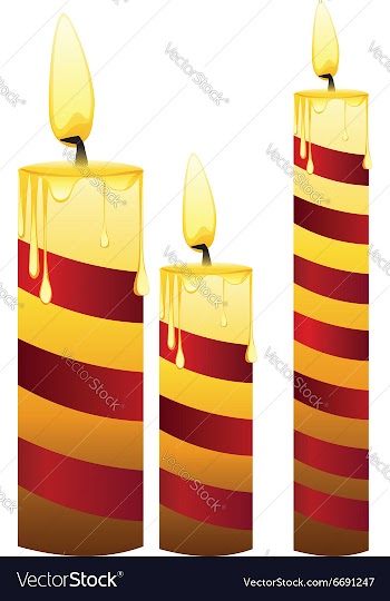 Glowing Candles Set3 vector image
