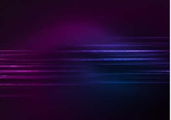 Glowing futuristic lines in the dark space with stars concept. Energy technology idea