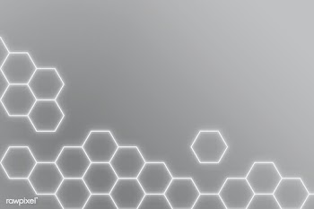 Glowing gray neon hexagonal patterned background | Free  illustration - 2362221