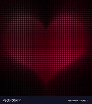  					Glowing Heart Background vector image														