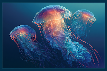 Glowing Jellyfish Elegance
