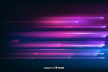 Glowing light movement futuristic background Free Vector