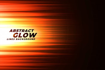 Glowing orange abstract lines background Free Vector