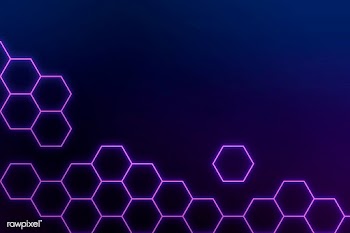 Glowing purple neon hexagonal patterned background | Free  illustration - 2362220
