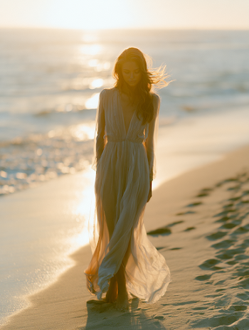 Glowing Sunrise Beach Editorial