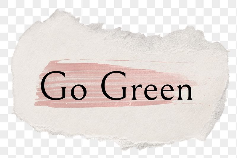 Go green png word sticker | Free PNG - rawpixel