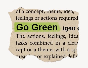 Go green ripped dictionary, editable | Free PSD - rawpixel