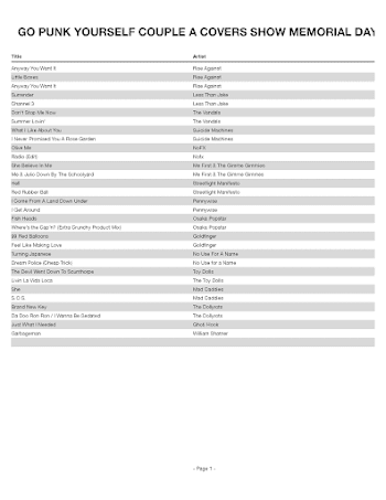 Go Punk Yourself Playlists - 98KUPD - Arizona's Real Rock