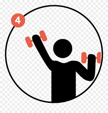 Go Workout - No Exercise Black And White Clipart - Png Download ...