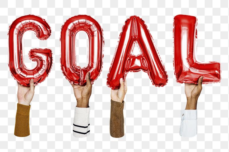 Goal word png, letter foil | Free PNG - rawpixel