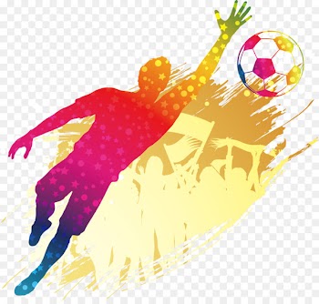 Goalkeeper Football player Poster - Football player silhouette 